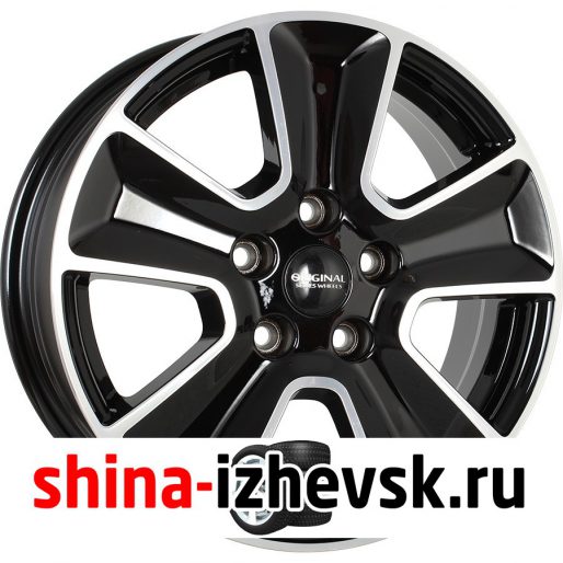 Колесный диск СКАД KL-263 Renault Duster 6.5xR16 5×114.3 ET50 DIA66.1 черный глянцевый с полированной лицевой поверхностью в Ижевске